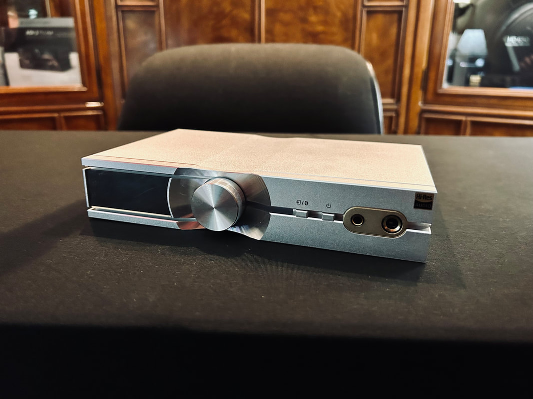 iFi desktop DAC on a table during the PRO, ZEN and NEO comparison